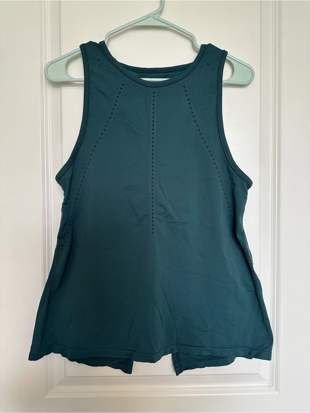 Athleta Deep Teal Perforated Performance Tank